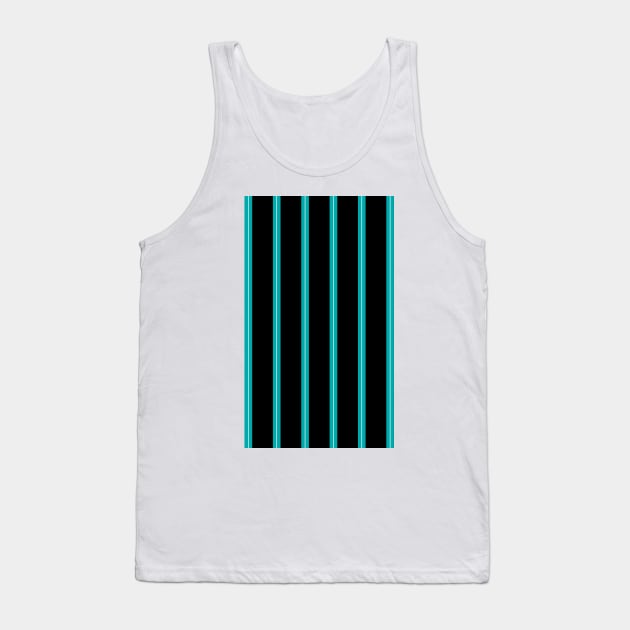 Celtic Black and Green White Pinstripe Away 1993 - 94 Tank Top by Culture-Factory